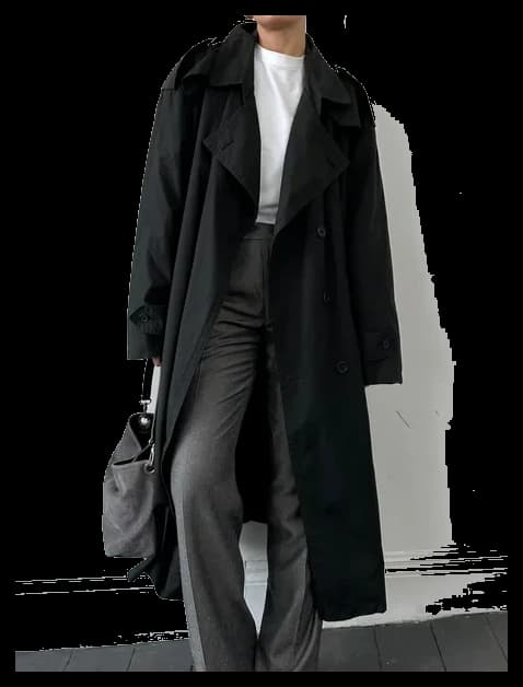 Dior Oblique Cashmere Double-Breasted Long Coat