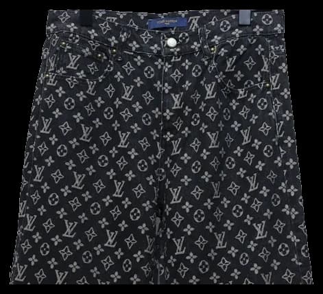 Louis Vuitton Monogram Jacquard All-Over Straight Jeans