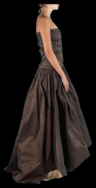 Valentino Strapless Taffeta Grand Ballgown