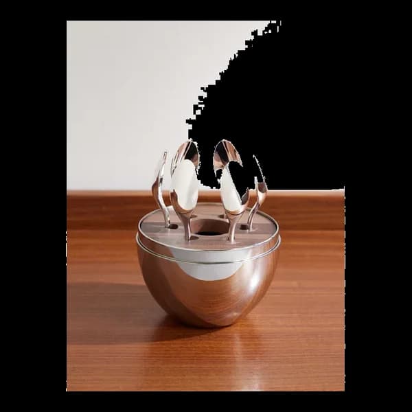 Christofle MOOD Coffee 6-Piece Silver-Plated Espresso Spoon Set
