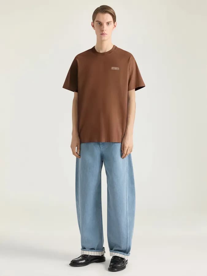 Givenchy Paris Gros Grain Cotton T-shirt · Dark Havanna · L